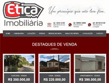 Tablet Screenshot of imobiliariaetica.com